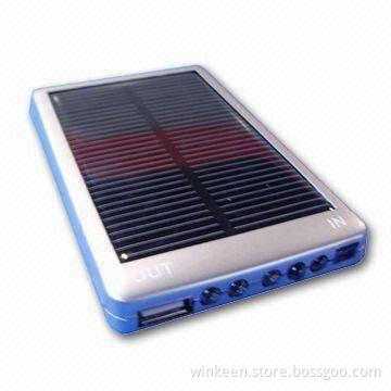 Solar Charger with 2,600mAh High Capacity and 3LED Flashlights, Suitable for Mobile Phones
